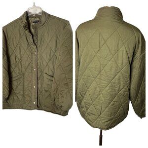 NWT Social Standard By Sanctuary Quilted Jacket XL Olive Green Women's Outerwear